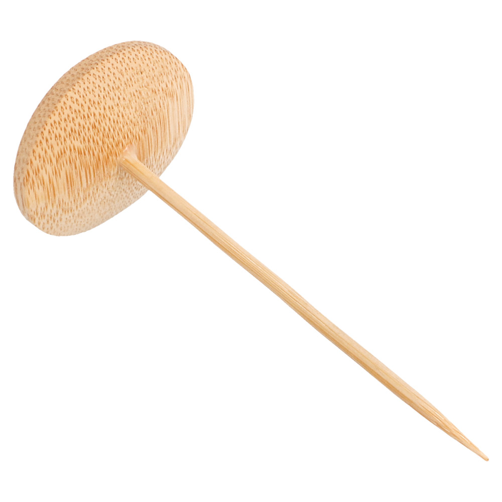24 E. Stecher Mit Teller Bamboo Ø 4X10 Cm Natur Bambus (1 Einheit)