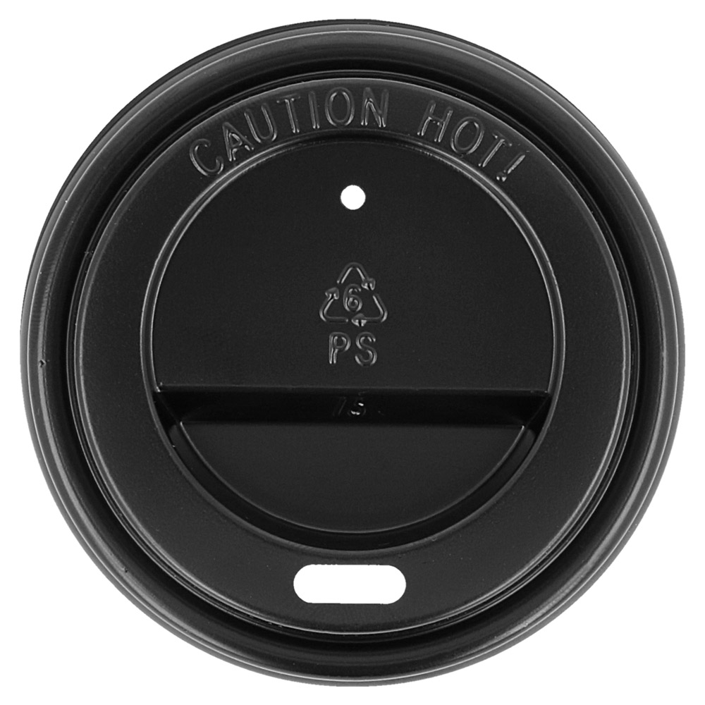 High Lids For 180 Ml Cups Black Ps (1000 Unit) - Code 205.06