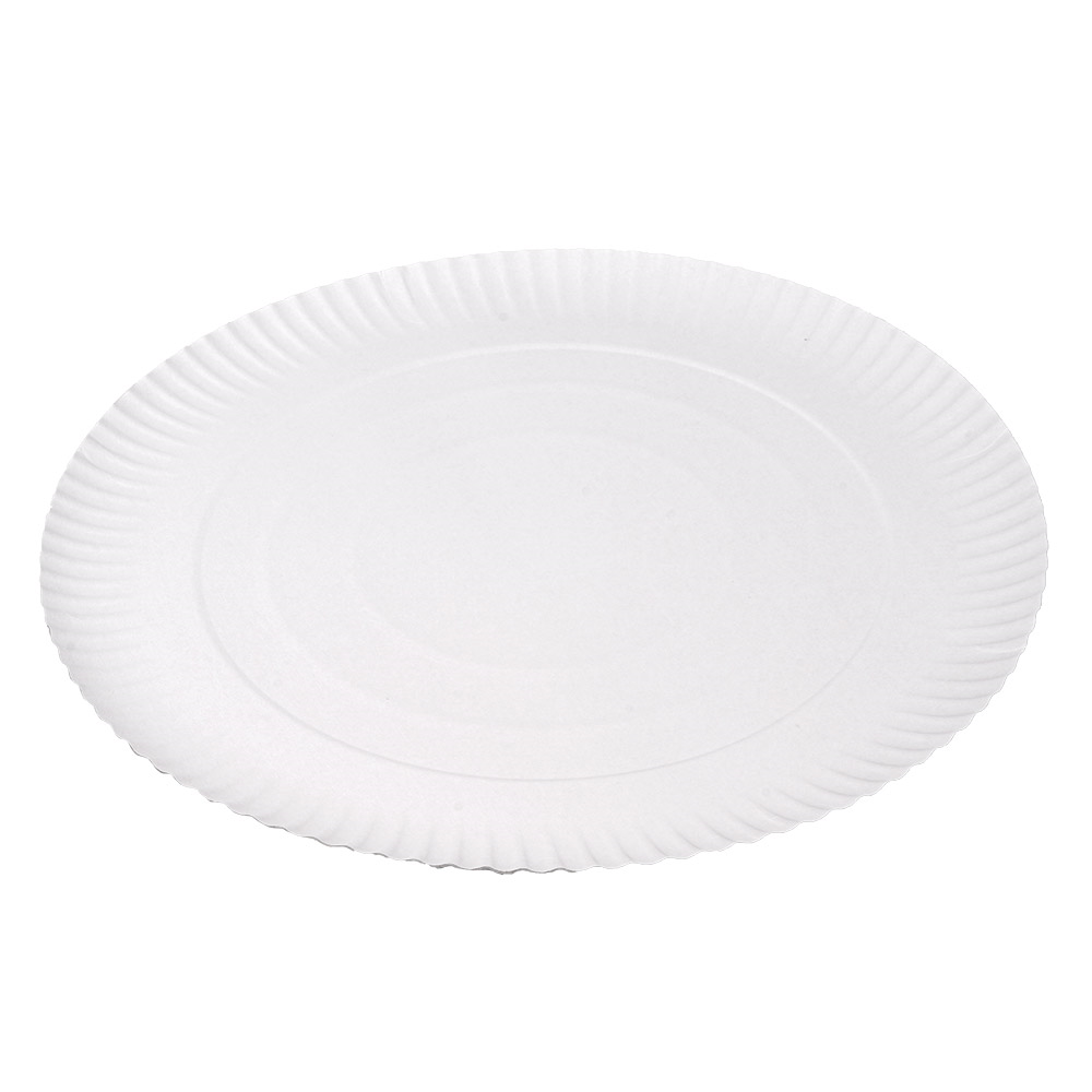 Embossed Bakery Trays 500 Gsm Ø 32 Cm White Cardboard (50 Unit) - Code